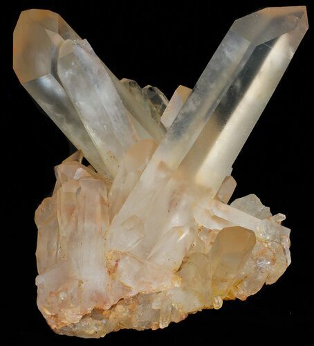 Tangerine Quartz Crystal Cluster - Madagascar #58838